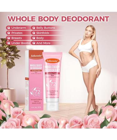 Whole Body Deodorant for Women Luxsea Aluminum Free Deodorant Lotion for Men Armpit Deodorant Cream for 72 Hour Odor Control Rose Deodorant Antiperspirant Clear Gel Baking Soda Free Natural Skin Care - Buy Online on SooperMarket.com