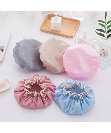 Household Double-Layer Waterproof Shower capthickened Women's Oil-Proof Shampoo capshower capshower caps Xiangbinse - Buy Online on SooperMarket.com