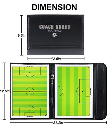 LEAP Soccer Coaching Board Kit | Magnetic & Foldable Clipboard for Soccer Coaches | Includes Dry Erase Markers | Tactical Tactics Board Set - Buy Online on SooperMarket.com