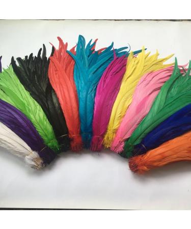 Shekyeon 16-18 Rooster Coque Tail Feather Pack of 20 - Dark Green Costume Decoration - Buy Online on SooperMarket.com