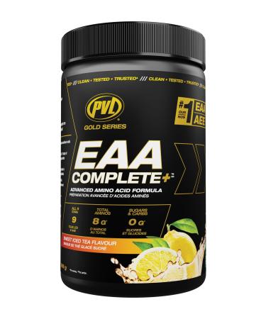 PVL EAA BCAA COMPLETE | Pre Intra or Post Workout EAA/BCAA with L-Arginine Amino Acid Supplement Keto Friendly 369 g (30 servings) Sweet Iced Tea