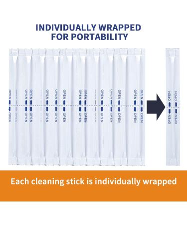 120 Pcs Double Head Cleaning Sticks for IQOS 2.4, 3.0 Duo/Lil/LTN - Wet Alcohol Cotton Buds for Oil Residues - Cleaning Pads Swabs for HEETS/GLO Heater - Buy Online on SooperMarket.com