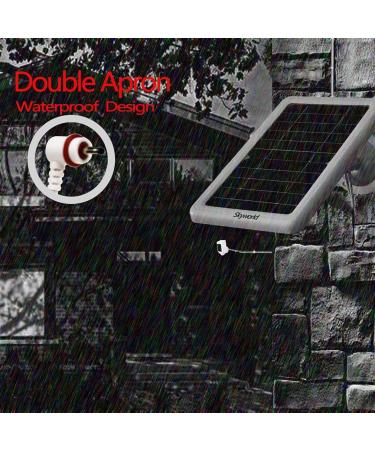3 Pack Solar Panel Charger for Ring Camera - White | Compatible with Spotlight Cam & Stick Up Cam - Buy Online on SooperMarket.com