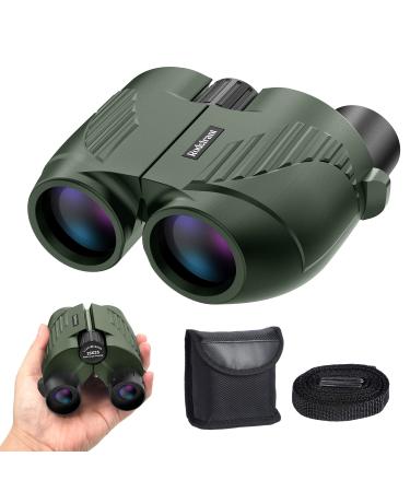 20X25 Compact Binoculars for Adults and Kids,Large Eyepiece Waterproof Binocular,Easy Focus Small Binoculars for Bird Watching,Hiking and Concert Green