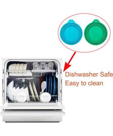 Peslogy 2pcs Universal Silicone Tin Can Lids Pet Food Can Cover Can Lids Pet Dog Cat Food Storage Can Tin Covers Lid Top 1 Fit 3 Standard Size (Blue and Green) - Buy Online on SooperMarket.com