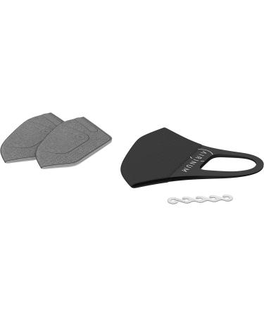 Airinum Lite Air Mask | Reusable Face Mask Washable Cover Mask for Men Women and Kids X-Small Stormy Black - Buy Online on SooperMarket.com