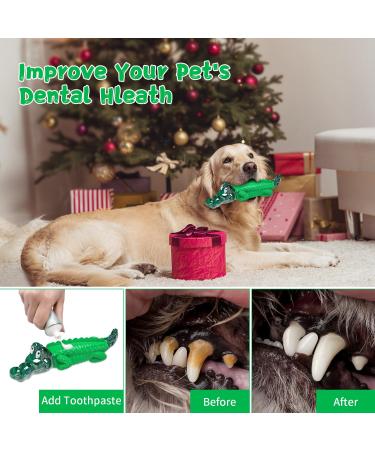 ALEATH Indestructible Dog Chew Toy for Large & Medium Breed - Tough Dog Toys for Aggressive Chewers - Green - Buy Online on SooperMarket.com