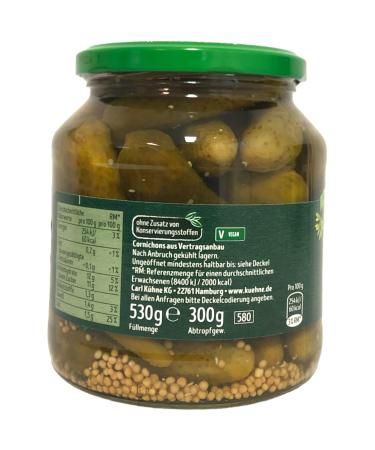 Khne Schlemmertpfchen Mild-Spicy Gherkins with Balsamico Bianco 6-Pack (6x300g) | Extra Crunchy & Delicious International Shipping - Buy Online on SooperMarket.com
