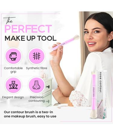 Buy Dual-Ended Nose Contour Makeup Brush - Precision Sculpting & Defining for Perfect Nose Contour | International Shipping Available - Buy Online on SooperMarket.com