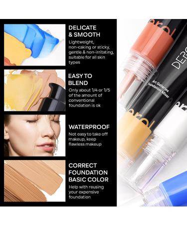FREEORR Blue Foundation Mixing Pigment - Shade Adjuster & Color Corrector 0.67oz - Easy to Blend, Delicate & Smooth - Buy Online on SooperMarket.com