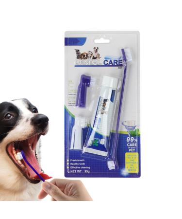 Visiblurry toothbrush and toothpaste cat pet toothpaste toothbrush set-pets supplies puppy essentials toothbrush and toothpaste for at home animal shop veterinary clinic animal shelter