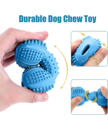 LUKITO Indestructible Dog Toys Dog Toys Indestructible for Dog Birthday Dog Chew Toys for Aggressive Chewers Tough Dog Toys for Medium/Large Dogs Dog Toys for Boredom with Rubber(3 Pack) colourful - Buy Online on SooperMarket.com