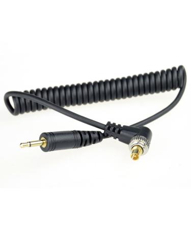 DSLRKIT 2.5mm to Male Flash PC Sync Cable Cord with Screw Lock