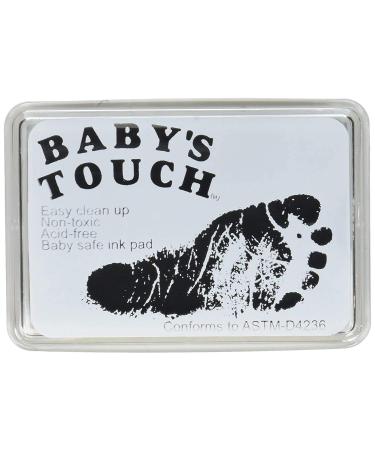 Baby's Touch Baby Safe Reusable Hand & Foot Print Ink Pads - Black