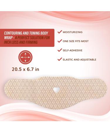 5 All Natural Moisturizing Body Applicator Wraps - Anti-Cellulite Firming Tummy Wrap Solution - Buy Online on SooperMarket.com