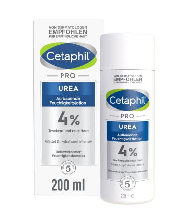 Cetaphil per urea 4 percent of moisturizing lotion 200ml for dry rough skin on the body smoothed and hydrated intensely increases the water content 200 ml (1 Pack)