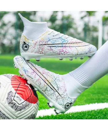 Buy HmhnSya Professional Soccer Shoes for Men & Kids - High Ankle Training Spikes Unisex Sneakers Size 44 EU - Buy Online on SooperMarket.com