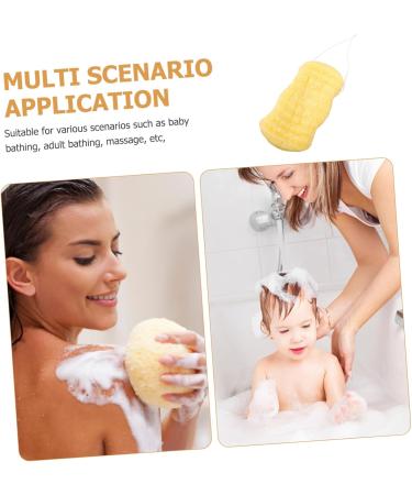 FOYTOKI Bath Sponge Bathing Tool Household Body Scrubber Bath Accessory Wear-Resistant Bath Scrubber Body Cleaning Sponge Portable Bath Scrubber Back Bathing Sponge Brush Bath Supply - Buy Online on SooperMarket.com