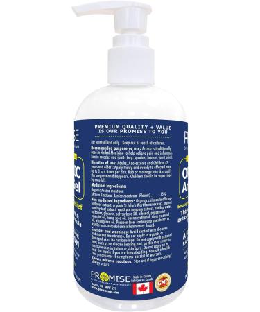 Promise Organic Arnica Gel 340ml (12oz) Instant Soothing Muscle & Joint Pain Relief Reduces Inflammation Arthritis Swelling Joint Pain Topical Organic Arnica Montana Made in Canada 340 ml (Pack of 1) - Buy Online on SooperMarket.com