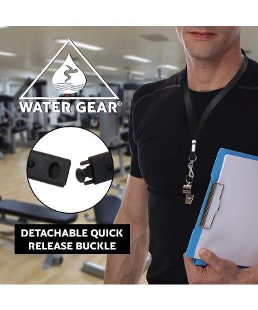 Water Gear Pull-Away Lanyard | Strong & Durable for Keys and Whistles | Water Lifeguards' Essential Accessory | Black Red - Buy Online on SooperMarket.com