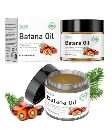 Raw Batana Oil for Hair Growth 100 Percent Pure Batana Oil Promotes Hair Thickness Organic Batana Hair Growth Oil with Vitamin E Nourishes Damaged Hair and Prevent Hair Loss for Men & Women 4.2 OZ