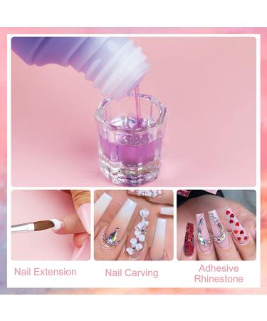 Saviland 8 OZ Professional Acrylic Liquid Monomer - Fast Setting, Non-Yellowing MMA Free Formula for Acrylic Nail Extensions - Buy Online on SooperMarket.com