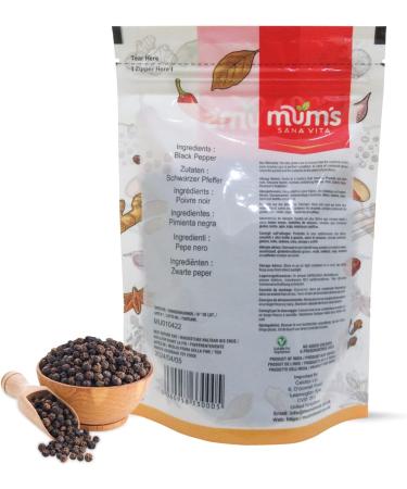 Mum's Premium Black Pepper Whole Peppercorn 150g - High-Quality Spice for Gourmet Cooking - Buy Online on SooperMarket.com