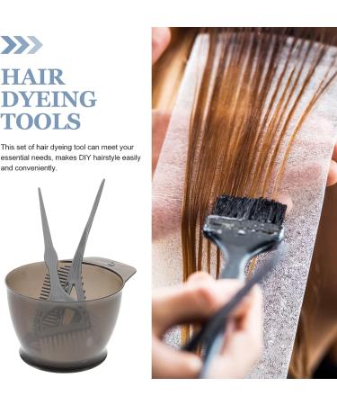 Healifty Hair Dye Coloring Kit - Bowl, Brush, Comb - Salon & Home Hair Dying Accessory Set (Grey) - Buy Online on SooperMarket.com