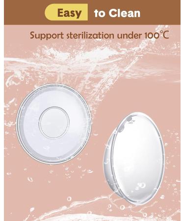 Lictin Reusable Breast Milk Collection Shells - Soft, Flexible Nursing Cups for Breastfeeding - 30ML/2PCS with Knitted Storage Bag - Buy Online on SooperMarket.com