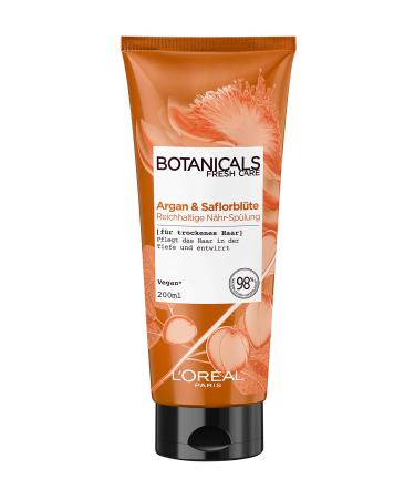 Botanicals rich rinsing without silicone for dry hair with argan and safflor blossom maintains the hair in depth and dismantled 1 Pack (1 x 200 ml)