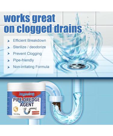 Powerful Pipe Dredge Agent Pipe Dredge Deodorant Sink Drain Cleaner Toilet Pipe Dredging Agent Kitchen Dredging Deodorant Clogged Channel Agent 200g (1pc) - Buy Online on SooperMarket.com