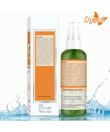 Crysalis Cucumber Hydrosol | 100% Pure Natural Cold Pressed Floral Water Mist Spray | Sun Protector & Skin Soother | 100 ML - Buy Online on SooperMarket.com