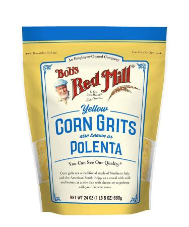 Bob's Red Mill Corn Grits, Polenta, 24 Ounce (Pack of 2)