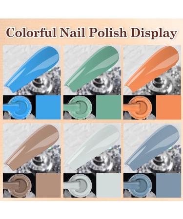 Gel Nail Polish Kit with 72W UV Lamp | Macaron Colors | Glossy & Matte Finish | Manicure DIY Set - Buy Online on SooperMarket.com