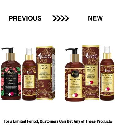 Buy Oriental Botanics Onion Hair Care Combo - Red Onion Hair Shampoo & Oil for Stronger Hair | International Shipping available - Buy Online on SooperMarket.com