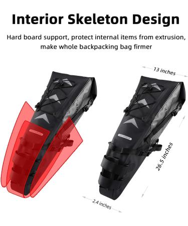 ROCKBROS 100% Waterproof Bicycle Saddle Bag - IPX7 10L Rear Wheel & Seat Bag | Perfect for Cycling Adventures - Buy Online on SooperMarket.com