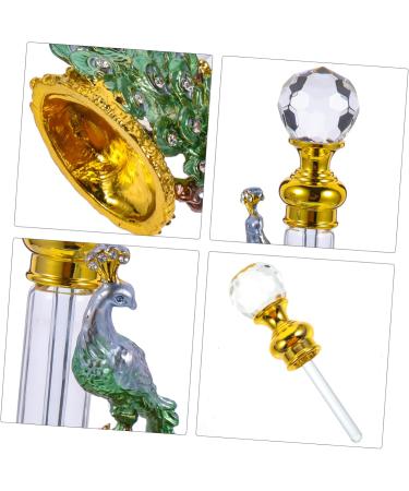 Angoily Perfume Bottle Essential Oil Bottle Glass Vintage Travel Vial 14x4x3cm Green - Buy Online on SooperMarket.com