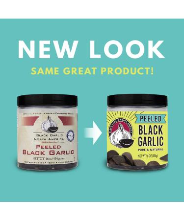 Peeled Black Garlic (1 lb) - Kosher Certified | Premium Quality - Buy Online on SooperMarket.com