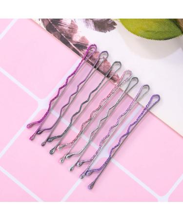 96pcs Glitter Powder Hair Clips: Golden Pink Purple Black Styling Barrettes - Buy Online on SooperMarket.com