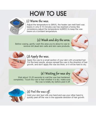 BeauTome Waxing Kit for Women Men - Black Hard Wax Warmer Kit with 4 Bags Beans & 20 Applicator Sticks - Hair Removal for Full Body, Face, Eyebrow, Armpit, Legs, Bikini Brazilian - Buy Online on SooperMarket.com