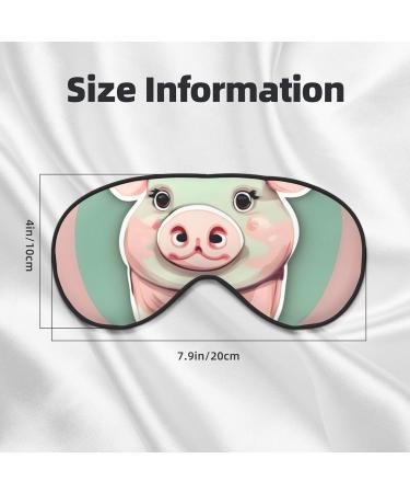 Cute Long Ear Pig Soft Sleep Eye Mask | Breathable Female Eye Patch for Travel & Relaxation - Buy Online on SooperMarket.com