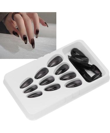 Press On Nails Coffin Press On False Nail Tips Black False Nails Artificial Nails Fake Solid Color Solid Color Fake Nails Ballerina Nail Art Tips Sets - Buy Online on SooperMarket.com