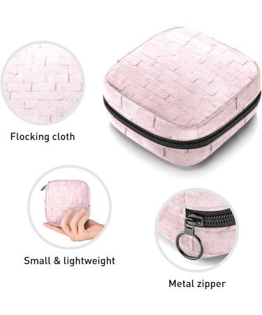 Pink Wall Background Menstrual Cup Pouch - Portable Period Bag for Women & Teen Girls - Multi-colored - Buy Online on SooperMarket.com