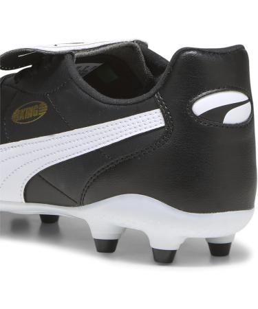 PUMA Unisex King Top FG/AG Soccer Shoe - Size 43 EU | Puma Black White & Gold - International Shipping Available - Buy Online on SooperMarket.com