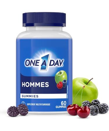 One A Day Men's Multivitamin Gummies - Daily Gummy Vitamins For Men With Vitamin A C D Zinc For Immune And Bone Health Biotin For Energy Metabolism Vitamin E Selenium Antioxidants 60 Gummies - Buy Online on SooperMarket.com