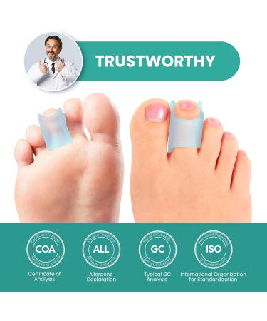 Welnove Hammer Toe Corrector: Toe Straightener - Bunion Corrector & Broken Toe 3 Different Size for Women and Men 6PCS Blue - Buy Online on SooperMarket.com