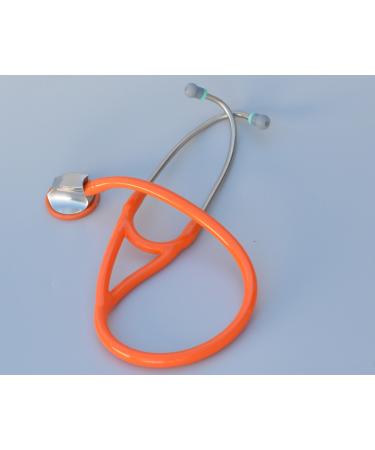 Specialist Stethoscope - Professional Single Head Cardiology & Diagnostic Stethoscope for Doctors and Nurses - with Accessories K970 Orange Large Head 28" tube Orange