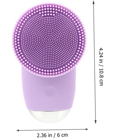 Didiseaon 1pc Facial Cleanser Face Cleansing Brush Cleanser Brush Waterproof Face Brush Deep Cleansing Face Brush Face Cleaning Tool Charging Mode Exfoliating Brush Silica Gel Purple - Buy Online on SooperMarket.com