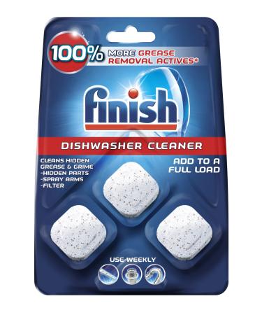 Finish In-Wash Dishwasher Cleaner: Clean Hidden Grease and Grime, 3 ct (Packaging May Vary)