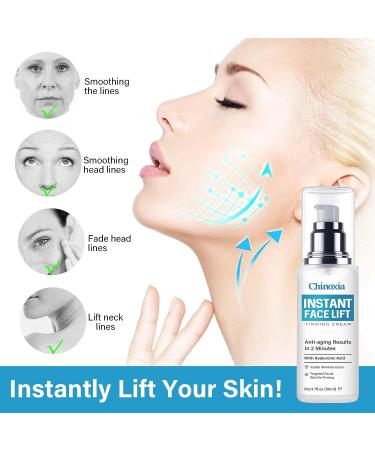 Chinoxia Instant Face Lift Cream - Anti-Aging Skin Tightening Serum - Buy Online on SooperMarket.com